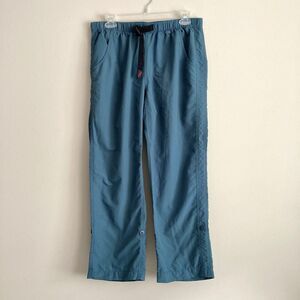 Gramicci Roll Up G Pants Womens Medium Blue Belted Outdoor Hiking Nylon Active